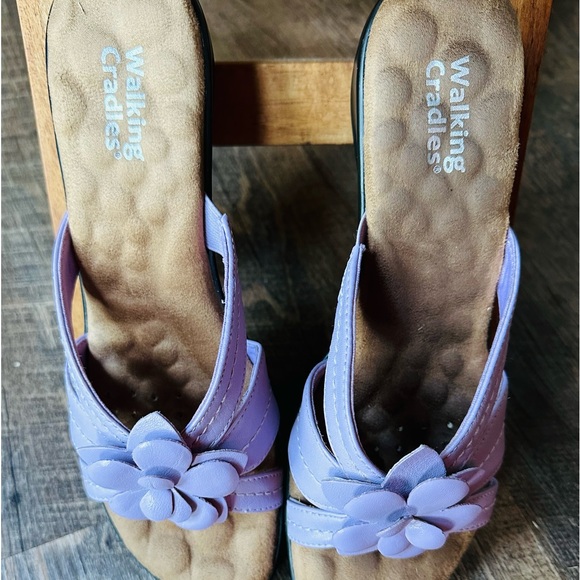 Walking Cradles Slip on Sandals Periwinkle Lavendar Size 7N - Picture 3 of 12